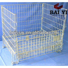 Metal Steel Storage Cage With Wheels